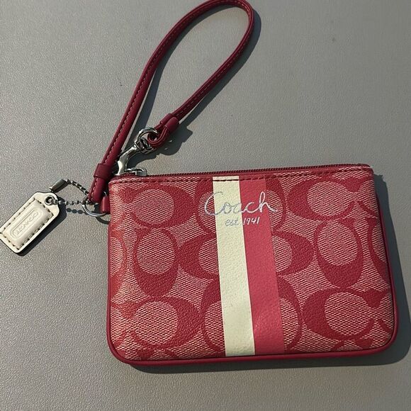 COACH Pink Wristlet - Picture 2 of 6